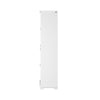 SoBuy FSB76-W Buffet Haut, Buffet de Cuisine, Armoire de Rangement, Meuble Vitrine