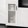 SoBuy FSB78-W Desserte à roulettes, Îlot Central avec Roues, Meuble de Rangement pour Cuisine, Support Micro-Ondes, Desserte Mobile pour Salle à Manger et Bureau à Domicile 88,5 x 40 x 89 cm Blanc