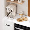 SoBuy FSB78-W Desserte à roulettes, Îlot Central avec Roues, Meuble de Rangement pour Cuisine, Support Micro-Ondes, Desserte Mobile pour Salle à Manger et Bureau à Domicile 88,5 x 40 x 89 cm Blanc