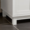 SoBuy FSB84-W Meuble de Rangement Meuble d’entrée Buffet Placard avec 2 Tiroirs et 2 Portes Coulissantes