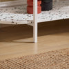 SoBuy FSB89-W Table Console, Table d'Appoint, Table d’Entrée, Étagère de Rangement, Étagère Asymétrique à 4 Niveaux