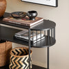 SoBuy FSB90-SCH Console d'Entrée 3 Niveaux Design Industriel 110×39×76 cm – Noir