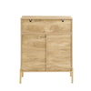 SoBuy FSB96-G Meuble d'entrée, Meuble à Chaussures, Buffet avec 2 Portes et 5 compartiments, Commode à Chaussures