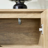 SoBuy FSB96-G Meuble d'entrée, Meuble à Chaussures, Buffet avec 2 Portes et 5 compartiments, Commode à Chaussures