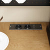SoBuy FSB98-E-N Buffet Cuisine avec 2 Prises électriques et 2 Ports USB 60×40×170 cm | Meuble de cuisine avec lampe LED à détection, pour micro-ondes, idéal studios et petits espaces, PB et MDF (E1)