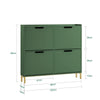 SoBuy FSR100-SY Meuble à Chaussures Ultra-Slim 19cm – Gain de Place pour Entrée Étroite – Vert Sauge
