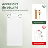 SoBuy FSR108-W Armoire à Chaussures 3 Abattants et Crochets, Meuble d'Entrée avec Porte-Manteau – 55x30x112 cm, Blanc