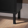 SoBuy FSR151-SCH Armoire à Chaussures 2 Abattants Ultra-Slim 19cm, Rangement Compact pour Entrée Couloir – 50x19x91 cm, Noir