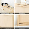 SoBuy FSR159-N Armoire à Chaussures 3 Abattants – L60 × P24 × H118 cm, Naturel