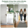 SoBuy FSR169-W Meuble à Chaussures Ultra-Slim 19 cm à Abattants – Rangement Discret – Blanc