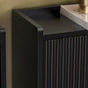 SoBuy FSR177-L-SCH Armoire à Chaussures 4 Abattants Ultra-Slim 19cm, Rangement 8-12 Paires pour Entrée – 100x19x91 cm, Noir