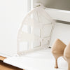 SoBuy FSR191-WN Banc à Chaussures avec Coussin Rembourré et 1 Abattant pour Entrée Couloir – 60x34x55 cm, Blanc et Naturel