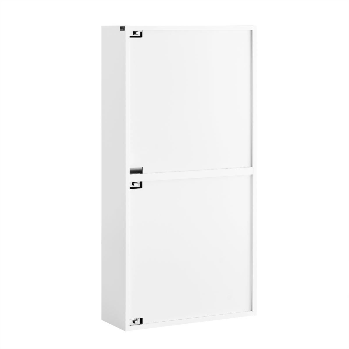 SoBuy FSR204-W Meuble à Chaussures Gain de Place Ultra-Slim 19cm – Entrée Étroite – 50x19x100 cm Blanc