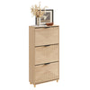 SoBuy FSR213-N Meuble à Chaussures Gain de Place – Entrée Étroite – 60x24x120 cm Naturel
