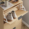 SoBuy FSR213-N Meuble à Chaussures Gain de Place – Entrée Étroite – 60x24x120 cm Naturel