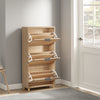SoBuy FSR213-N Meuble à Chaussures Gain de Place – Entrée Étroite – 60x24x120 cm Naturel
