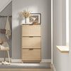 SoBuy FSR213-N Meuble à Chaussures Gain de Place – Entrée Étroite – 60x24x120 cm Naturel