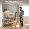 SoBuy FSR214-N Meuble à Chaussures Gain de Place – Entrée Étroite – 100x24x83 cm Naturel