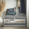 SoBuy FSR62-II-W Banc à Chaussures avec Coussin Rembourré et Rangement pour Entrée Couloir – 97x30x47 cm, Blanc