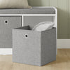 SoBuy FSR65-DG Banc à Chaussures avec Coussin Rembourré et Rangement pour Entrée Couloir – 102x32x45 cm, Gris Foncé