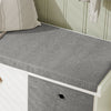 SoBuy FSR66-HG Banc de Rangement avec Coussin Rembourré Commode à Chaussure