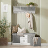 SoBuy FSR66-HG Banc de Rangement avec Coussin Rembourré Commode à Chaussure