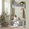 SoBuy FSR66-HG Banc de Rangement avec Coussin Rembourré Commode à Chaussure