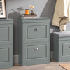 SoBuy FSR78-HG Armoire à Chaussures 2 Abattants, Rangement 8 Paires pour Entrée Couloir – 54x24x83 cm, Gris