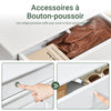 SoBuy FSR78-L-W Armoire à Chaussures 2 Abattants, Rangement 12 Paires, Slim 24cm pour Entrée Couloir – 75x24x96 cm, Blanc