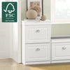 SoBuy FSR78-W Meuble à Chaussures Compact 54 cm – Étagères Réglables et Tiroir – Bois FSC – Blanc
