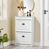 SoBuy FSR78-WG Meuble à Chaussures Gain de Place – Entrée Étroite – 54x24x82 cm Effet Bois Blanc
