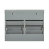 SoBuy FSR79-HG Armoire à Chaussures 4 Abattants, 16 Paires, Certifié FSC®, Slim 24cm – Gris