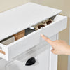 SoBuy FSR94-WG Meuble à Chaussures Gain de Place – Entrée Étroite – 53x24x118 cm Effet Bois Blanc