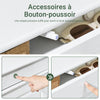 SoBuy FSR94-WG Meuble à Chaussures Gain de Place – Entrée Étroite – 53x24x118 cm Effet Bois Blanc