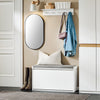 Prévente SoBuy FSR98-L-W Banc à Chaussures avec Coussin Rembourré et 1 Abattant pour Entrée Couloir – 80x26x45 cm, Blanc