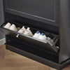 SoBuy FSR99-SCH Meuble à Chaussures Meuble Chaussures Entrée - 2 Abattants Fins Peu Encombrant + Rangement Compact pour 8-10 Paires - pour Couloir Appartement - Noir 76x18x78cm