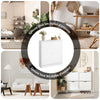 SoBuy FSR99-W Armoire à Chaussures 2 Abattants Ultra-Slim 18cm, Rangement 8-10 Paires pour Couloir – 76x18x78 cm, Blanc