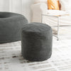 SoBuy FST100-DG Fauteuil de Salon en Velours Côtelé avec Repose-Pieds – Dossier Inclinable, Relax – 110×125×65 cm, Gris Foncé