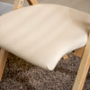 SoBuy FST40-Wx2 Chaises Pliantes Tapissées Lot de 2, Chaise de Réunion en Bois avec Assise Rembourrée, Chaise Bureau Chaise Pliable Portable pour Cuisine, Bureau, Salon, Économie d'Espace Blanc