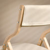 SoBuy FST40-Wx2 Chaises Pliantes Tapissées Lot de 2, Chaise de Réunion en Bois avec Assise Rembourrée, Chaise Bureau Chaise Pliable Portable pour Cuisine, Bureau, Salon, Économie d'Espace Blanc