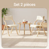 SoBuy FST40-Wx2 Chaises Pliantes Tapissées Lot de 2, Chaise de Réunion en Bois avec Assise Rembourrée, Chaise Bureau Chaise Pliable Portable pour Cuisine, Bureau, Salon, Économie d'Espace Blanc