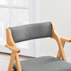 SoBuy FST98-HGx2 Chaise Salle à Manger Pliante en Bois avec Coussin – Chaises de Cuisine et Chaise de Salon Pliable Confortable, Chaises Bois pour Bureau ou Jardin, Gain de Place, Gris