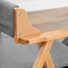 SoBuy FST98-HGx2 Chaise Salle à Manger Pliante en Bois avec Coussin – Chaises de Cuisine et Chaise de Salon Pliable Confortable, Chaises Bois pour Bureau ou Jardin, Gain de Place, Gris