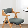 SoBuy FST98-SG Chaise Salle à Manger Pliante en Bois avec Coussin – Chaises de Cuisine et Chaise de Salon Pliable Confortable, Chaises Bois pour Bureau ou Jardin, Gain de Place, Gris foncé