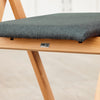 SoBuy FST98-SG Chaise Salle à Manger Pliante en Bois avec Coussin – Chaises de Cuisine et Chaise de Salon Pliable Confortable, Chaises Bois pour Bureau ou Jardin, Gain de Place, Gris foncé