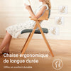 SoBuy FST98-SG Chaise Salle à Manger Pliante en Bois avec Coussin – Chaises de Cuisine et Chaise de Salon Pliable Confortable, Chaises Bois pour Bureau ou Jardin, Gain de Place, Gris foncé