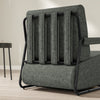 SoBuy FST99-DG Fauteuil Relax en Velours Gris avec Repose-Pieds Indépendant – Salon, Chambre, Bureau – 74×67×78 cm, Gris Foncé
