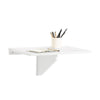SoBuy FWT03-W Table Murale Pliante, Table de Cuisine Extensible, Bureau Compact, Design Gain de Place, Idéale pour Petits Espaces, Cuisine, Bureau, Salle à Manger, 60x40cm Blanc