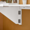 SoBuy FWT03-W Table Murale Pliante, Table de Cuisine Extensible, Bureau Compact, Design Gain de Place, Idéale pour Petits Espaces, Cuisine, Bureau, Salle à Manger, 60x40cm Blanc