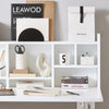 SoBuy FWT07-II-W Bureau Table Murale Rabattable avec Armoire Murale intégrée, Table Cuisine Pliable, Table de Repas